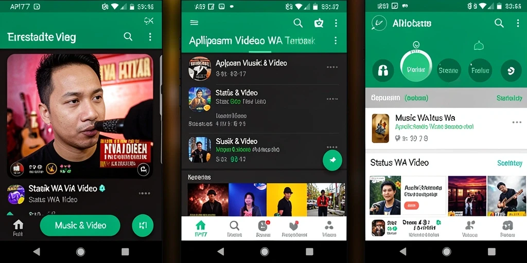 Antarmuka API77 yang menarik untuk status video WA.