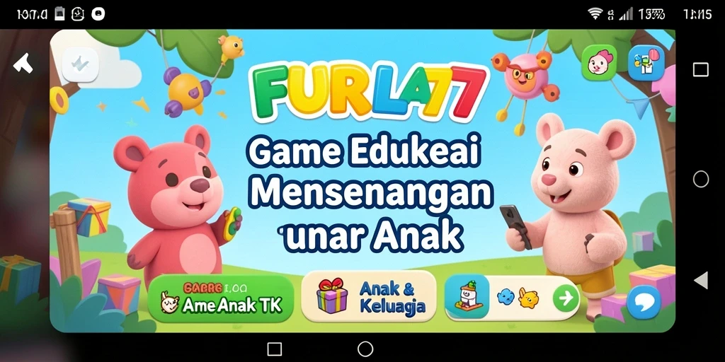 Antarmuka menarik dari FURLA77 yang memudahkan anak bermain.