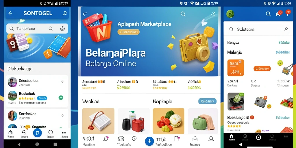 Tampilan antarmuka SONTOGEL yang menarik dan mudah digunakan.